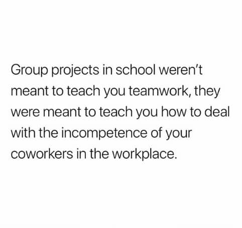 best teamwork memes, funniest teamwork memes, working in a group memes, groupwork memes
