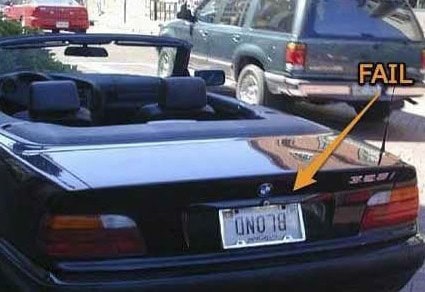 blonde vanity plate
