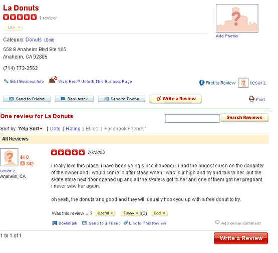 funniest yelp review