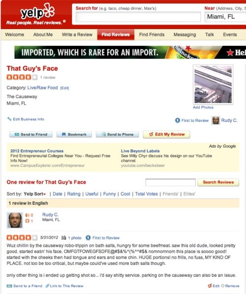 yelp greatest reviews