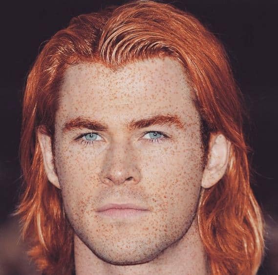 chris hemsworth redhead