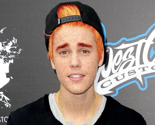 justin bieber ginger