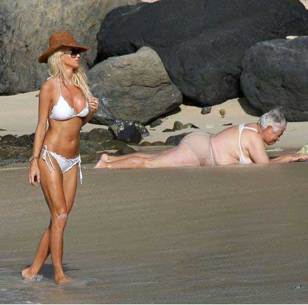 celebrities at the beach
