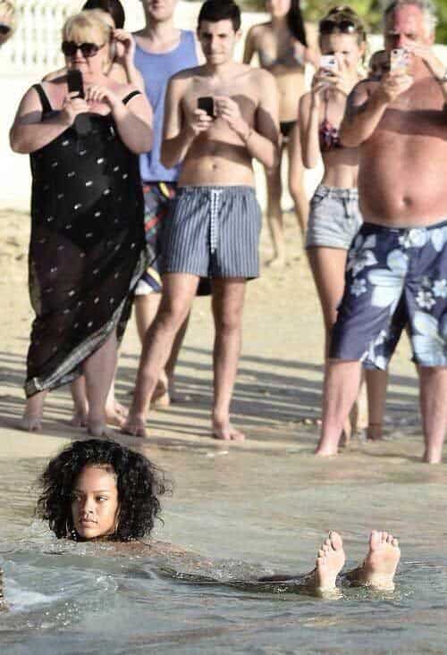 rihanna beach