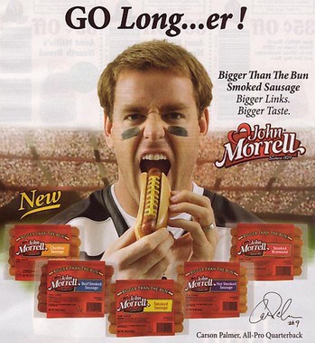 carson palmer hot dogs