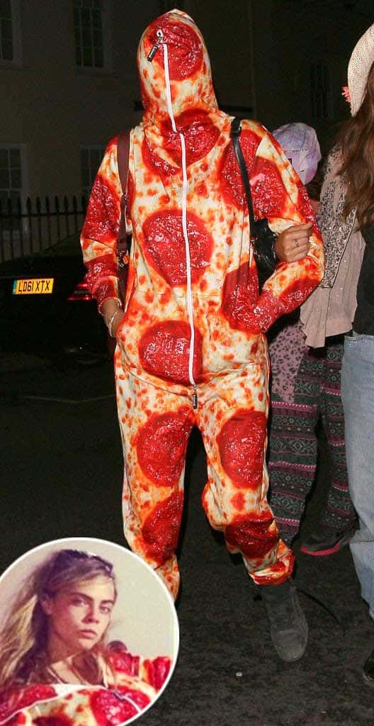 cara delevingne pizza