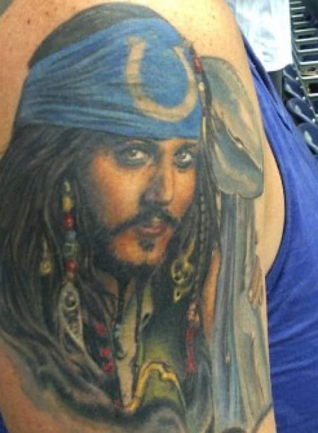 colts fan tattoo