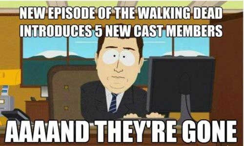 walking dead funny meme