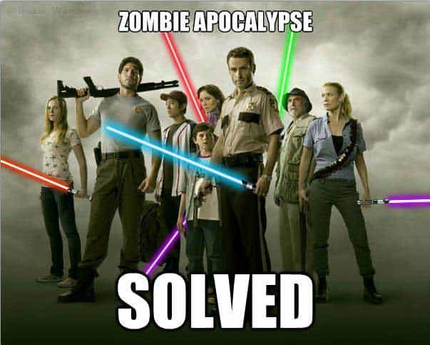 walking dead zombie meem