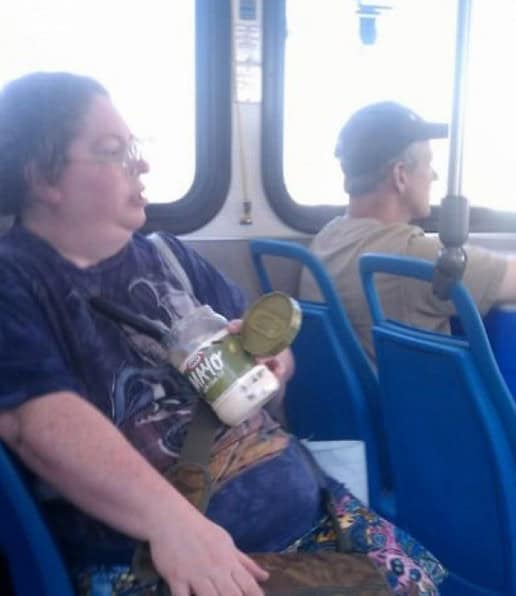 eating mayonnaise