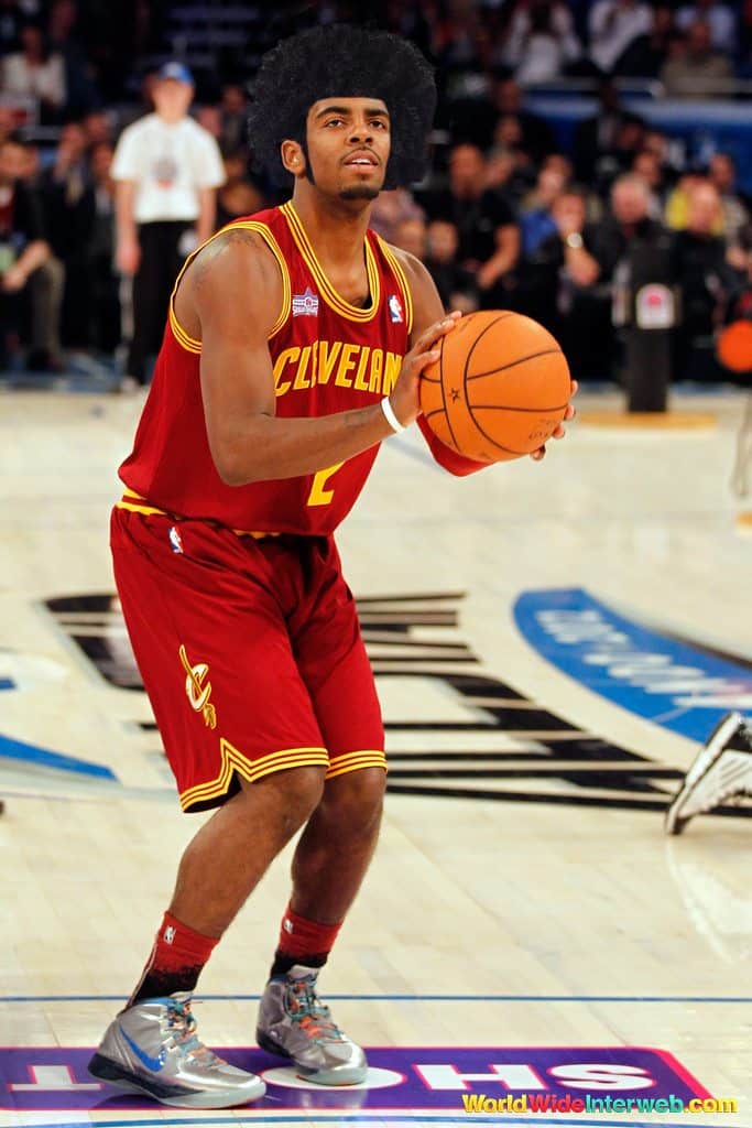 kyrie irving afro