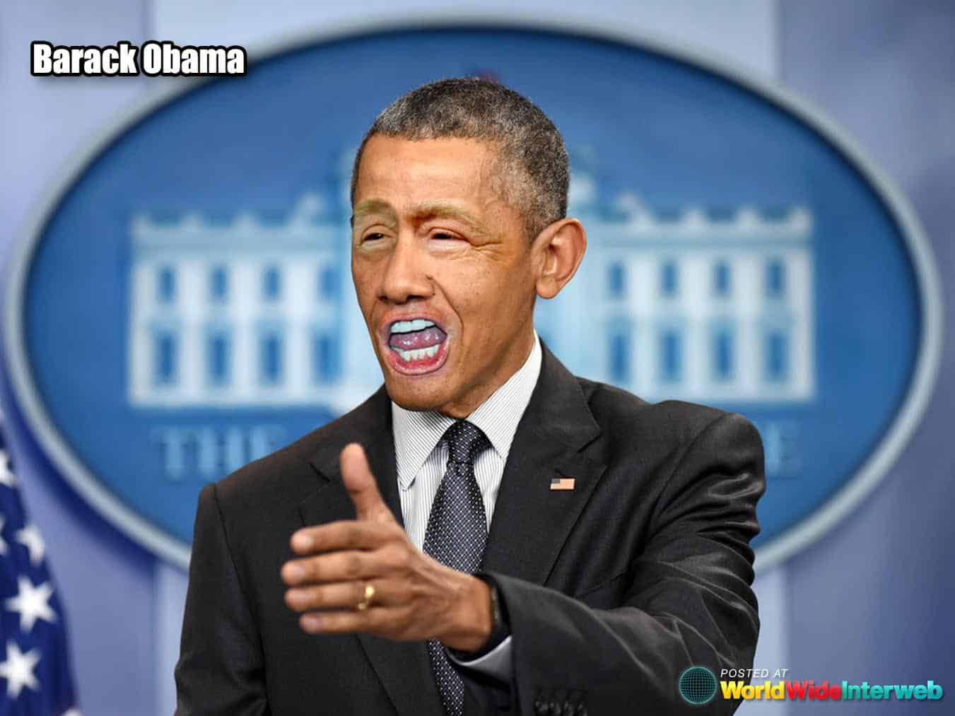 barack obama trump eyes mouth