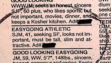 funny classified ad
