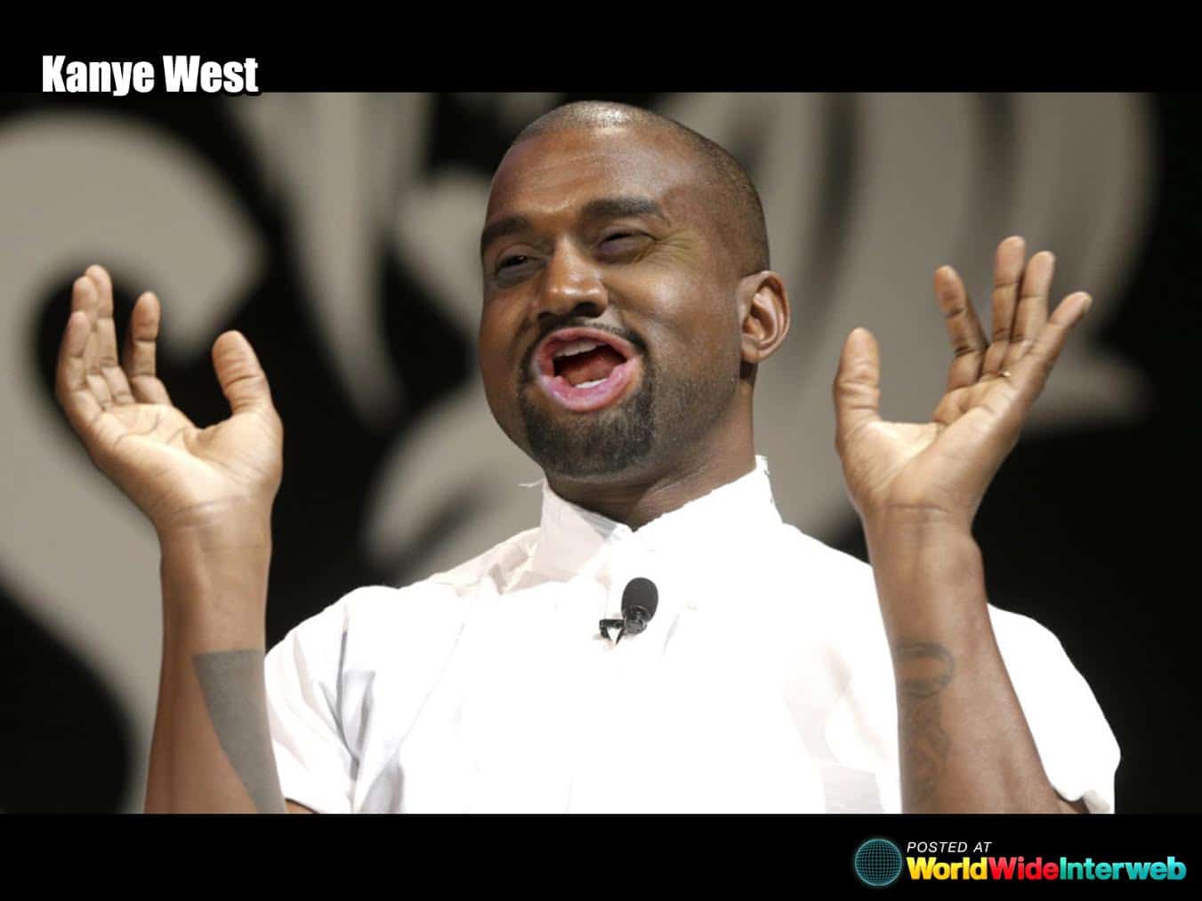 kanye west trump eyes mouth