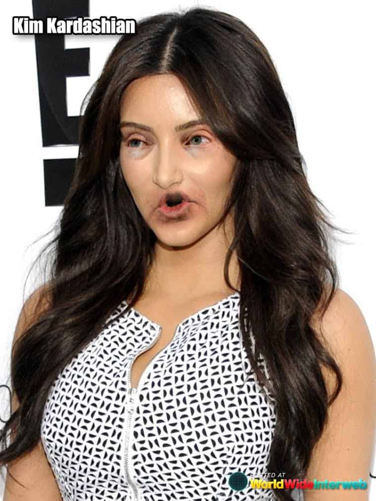 kim kardashian trump eyes mouth