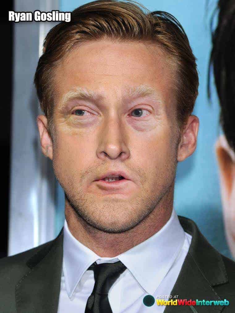ryan gosling trump eyes mouth