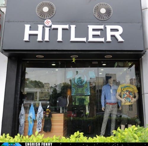 hitler store name engrish