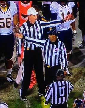 NFL referee freeze frames