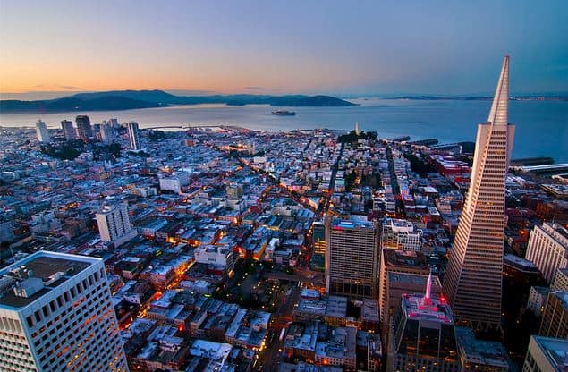 san francisco from above