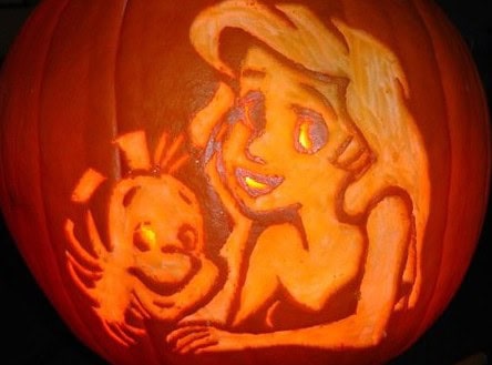 little mermaid pumpkin