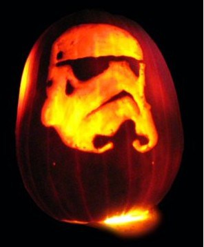storm trooper pumpkin