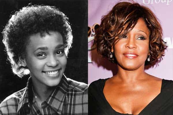 whitney houston head shot