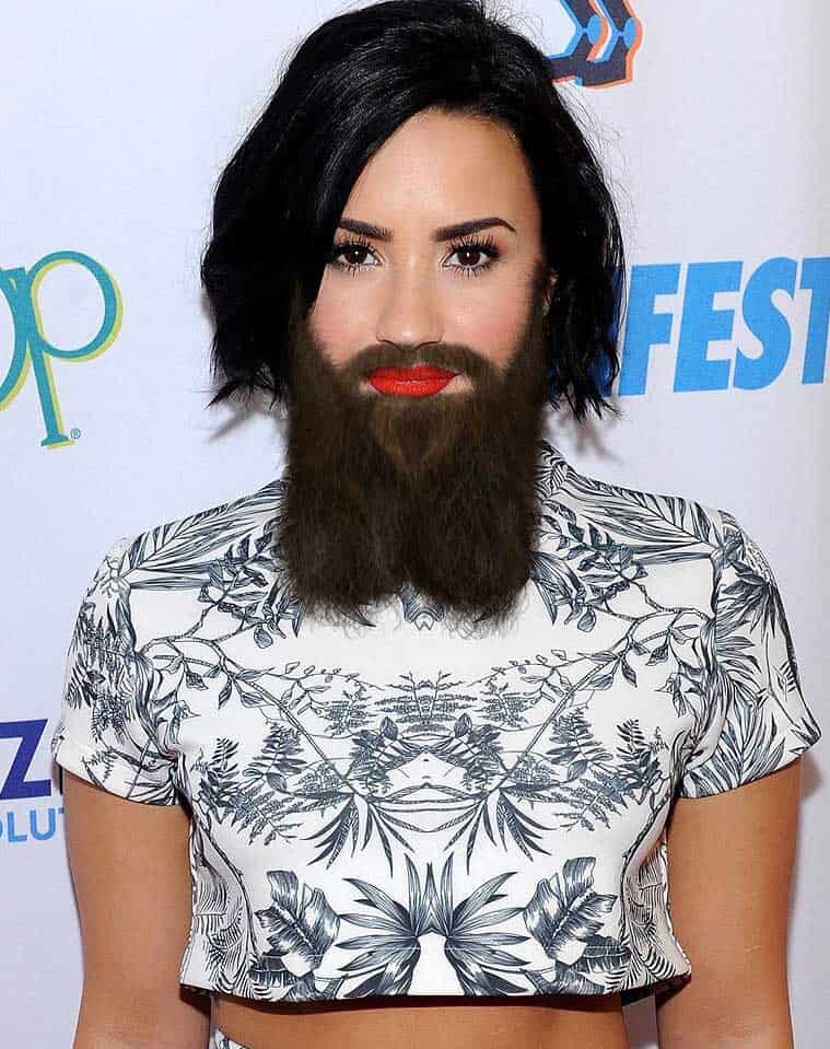 demi-lovato-beard