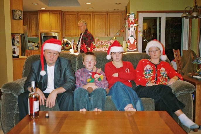 worst family portraits christmas