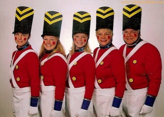 cheesy family christmas
