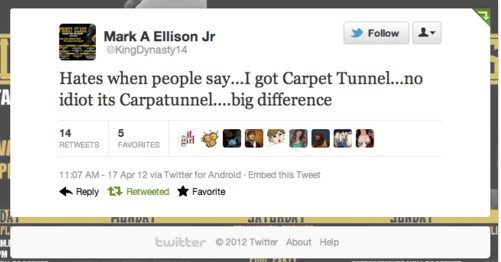 carpet tunnel