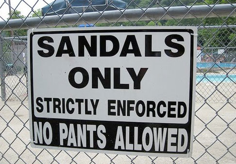 sandals-only-sign