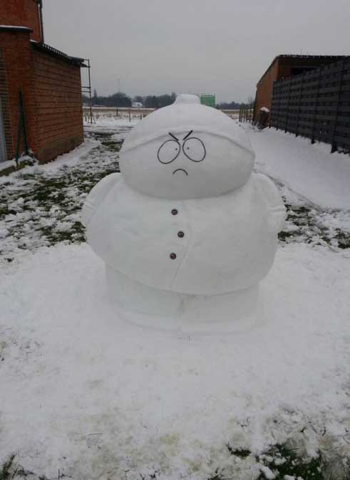 cartman-snowman