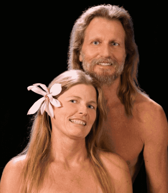 scary couple portrait