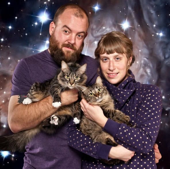 cat couple portraits