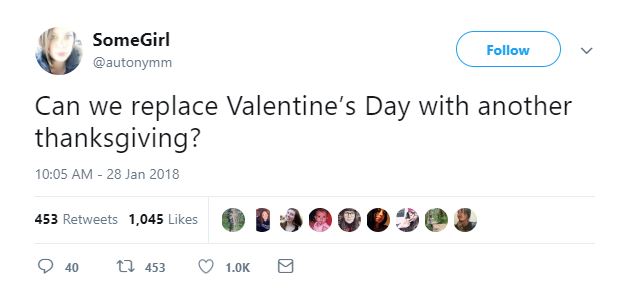 Valentine's Day Tweets