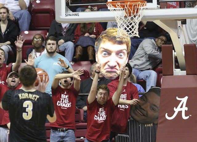 free throw distraction guy