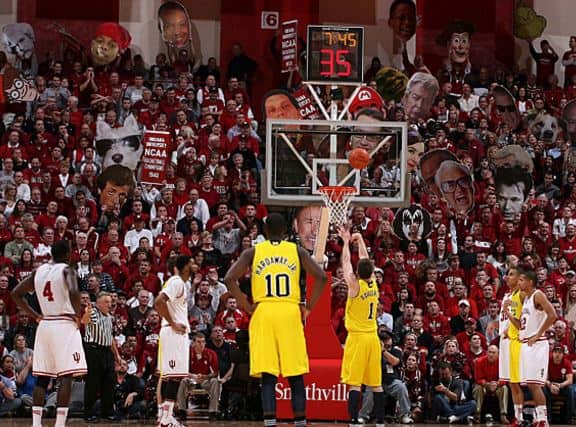 college free throw distractions