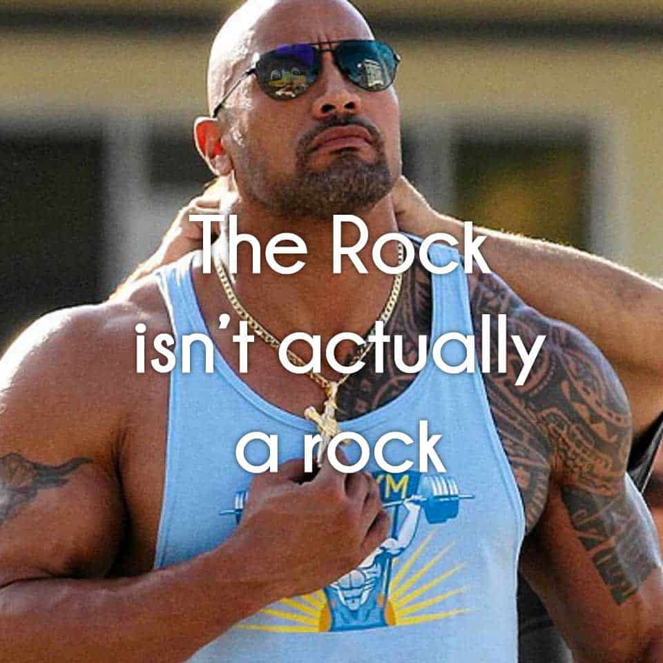 the rock