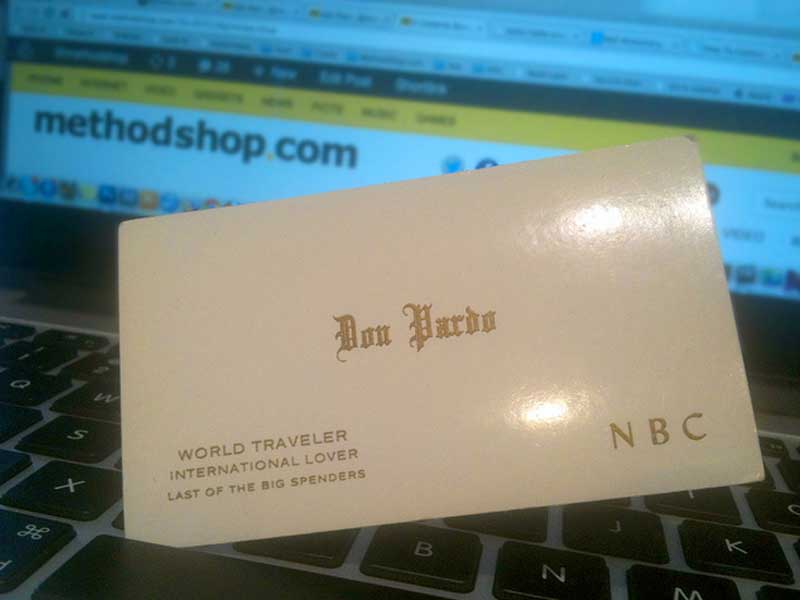 celeb business cards