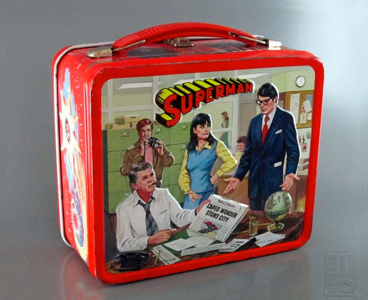 superman movie lunch box