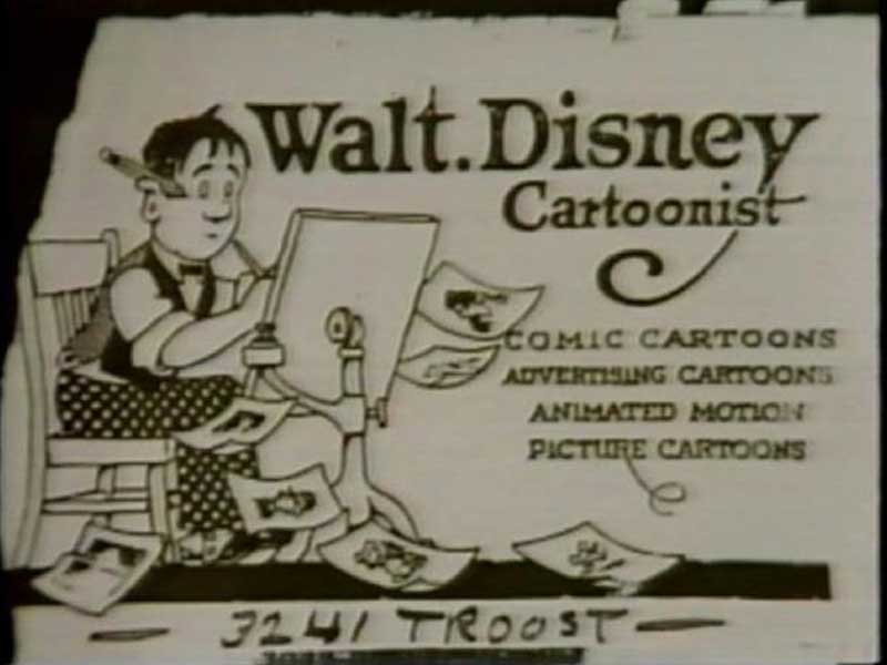 walt disney business card