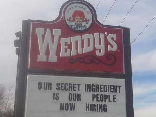 funny fast food sign