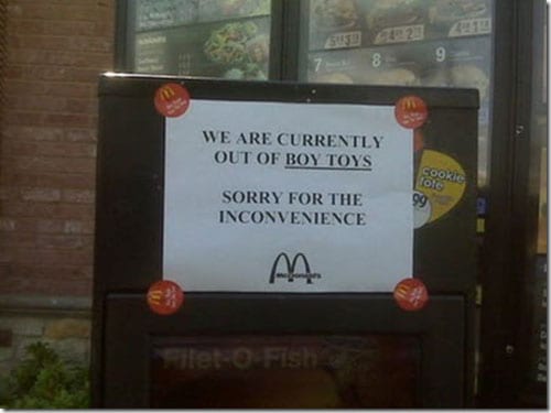 mcdonalds funniest signs
