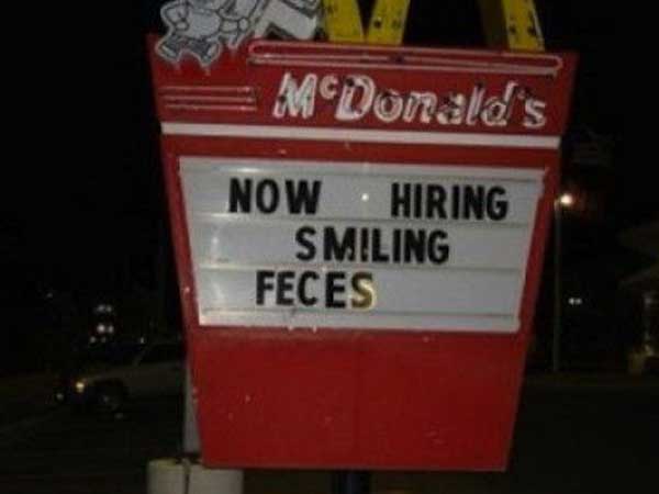 mcdonalds sign fail