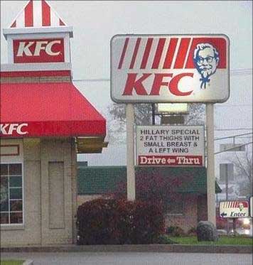 funny kfc sign