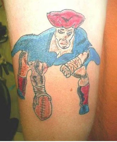 patriots fan tattoo