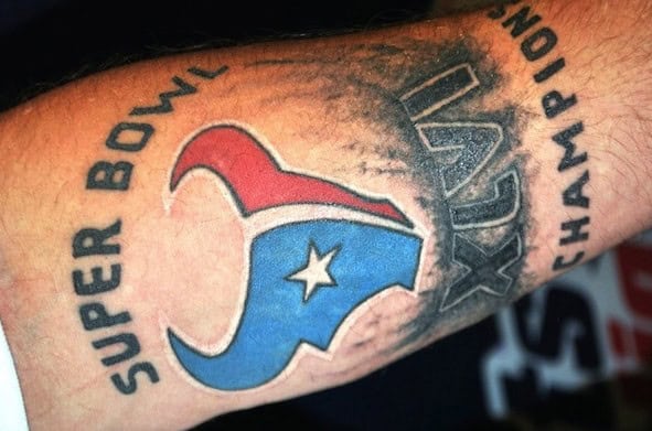 texans fan tattoo