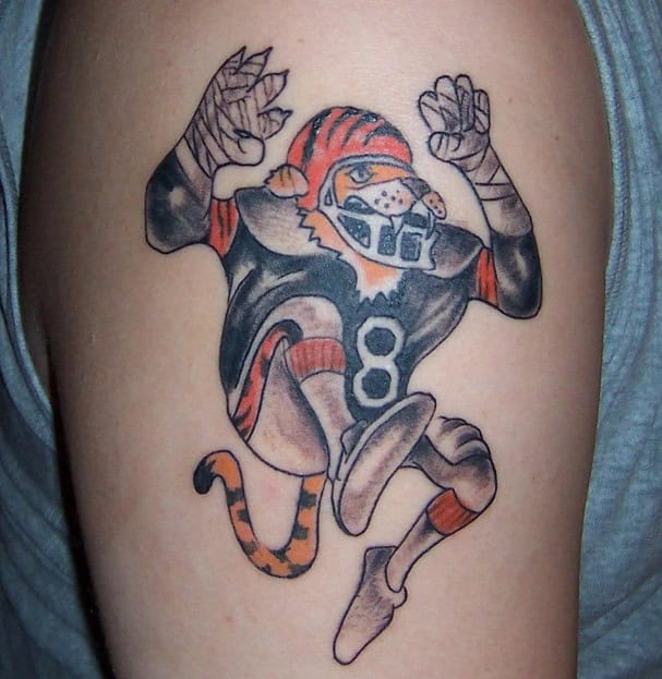 bengals fan tattoo