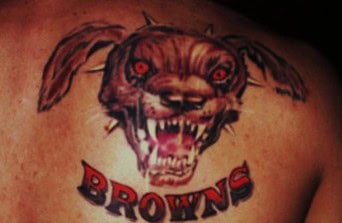 browns fan tattoo