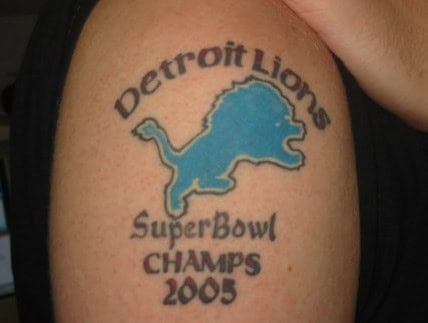 lions super bowl tattoo